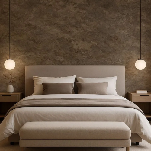 Canyon Brown – Premium SPC Klik Wandpaneel 96x280 cm (4mm), productfoto 2