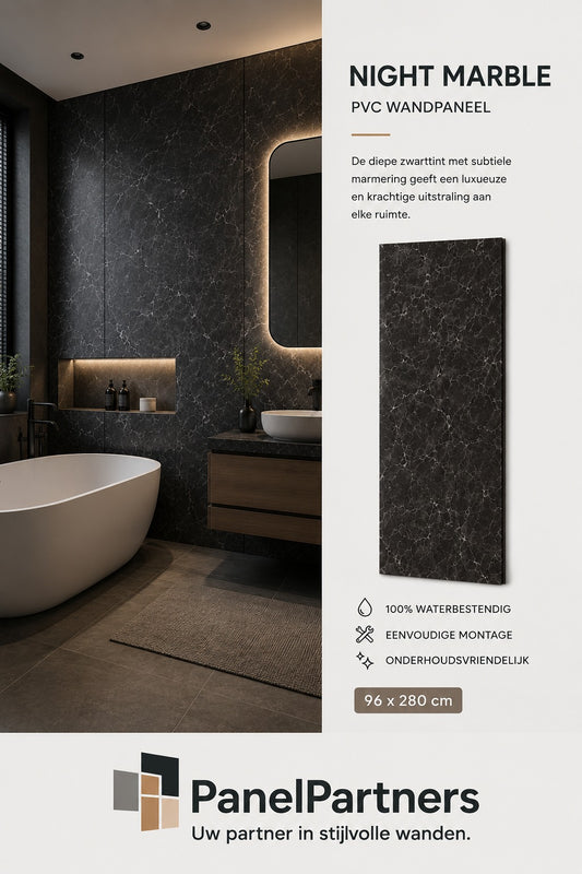 Night Marble – SPC Wandpaneel 122x280 cm (3mm)