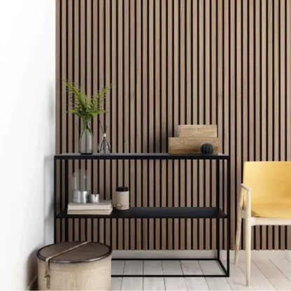 Walnoot – Akoestisch Paneel 260x60 cm, productfoto 3