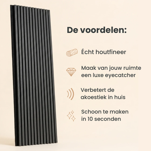 Antraciet – Akoestisch Paneel 260x60 cm, productfoto 6