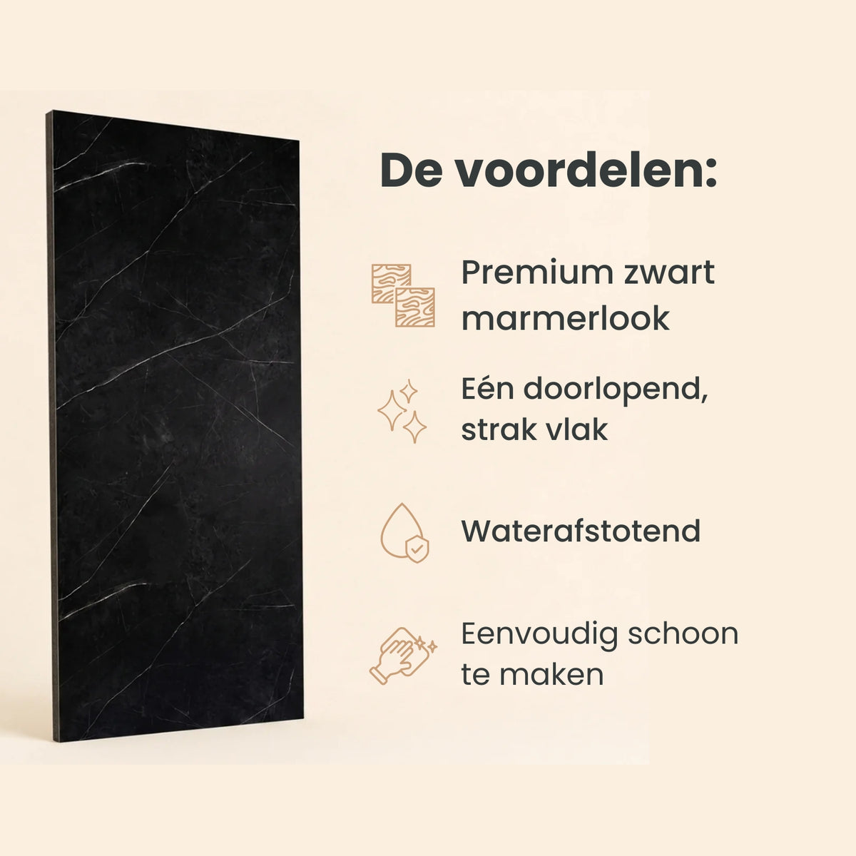 Obsidian Vein – Premium SPC Klik Wandpaneel 122x280 cm (4mm), productfoto 6