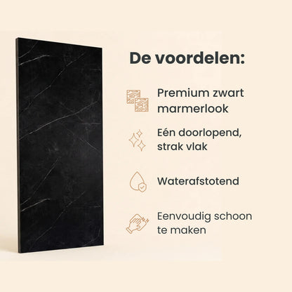 Obsidian Vein – Premium SPC Klik Wandpaneel 122x280 cm (4mm), productfoto 6