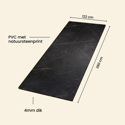 Obsidian Vein – Premium SPC Klik Wandpaneel 122x280 cm (4mm), productfoto 7