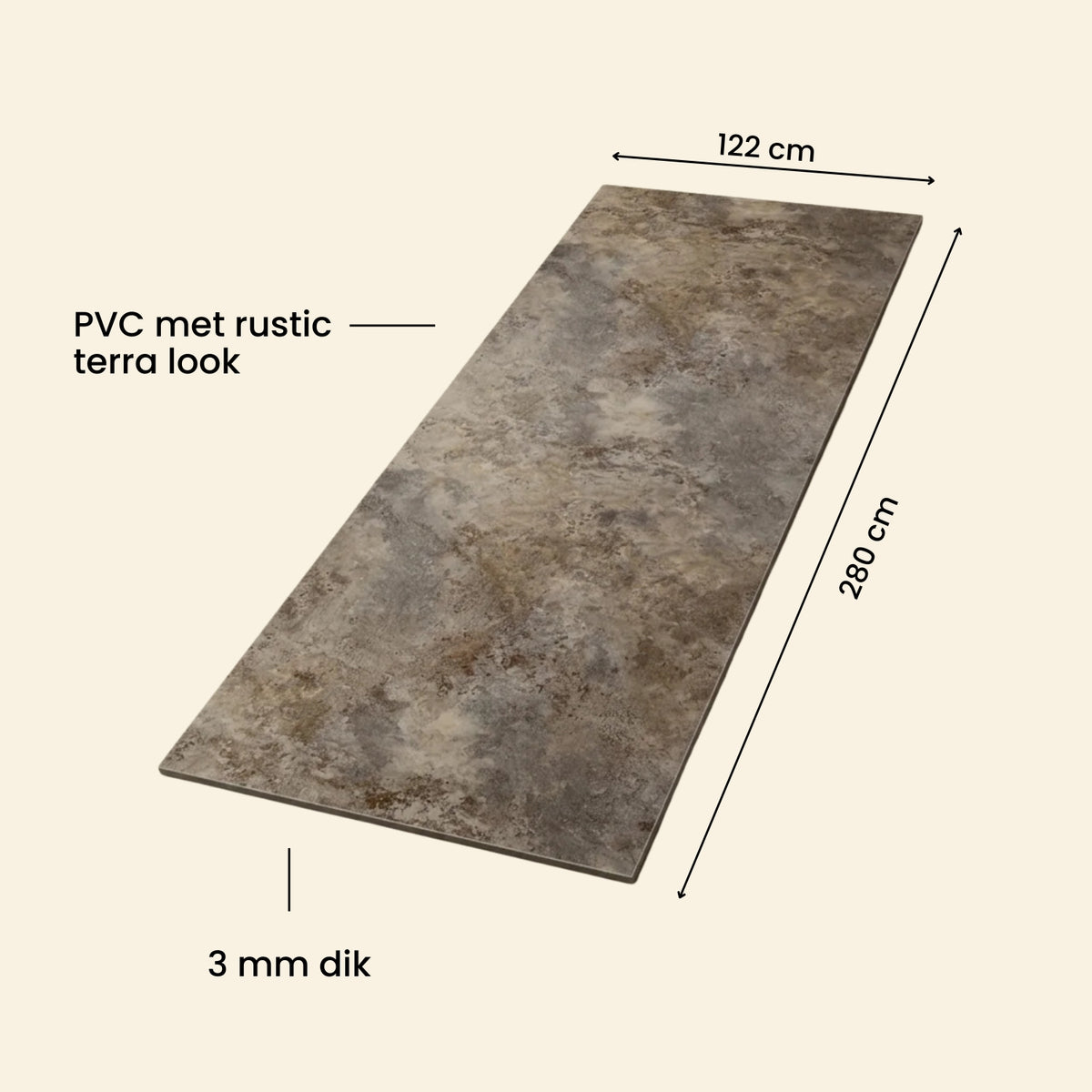 Rustic Terra – SPC Wandpaneel 122x280 cm (3mm), productfoto 6