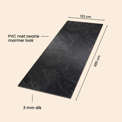 Night Marble – SPC Wandpaneel 122x280 cm (3mm), productfoto 6