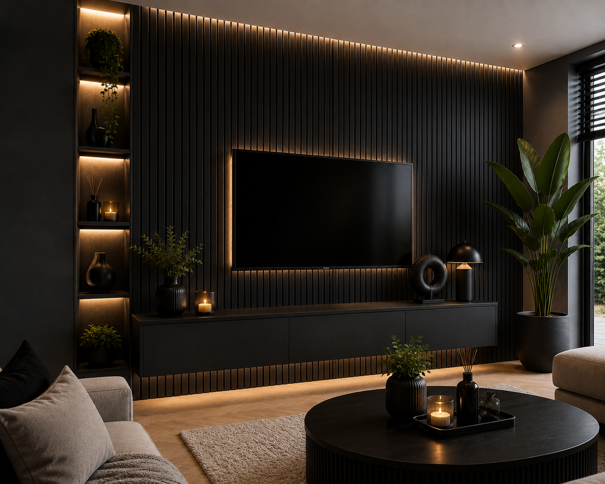 Antraciet – Akoestisch Paneel 260x60 cm, productfoto 3