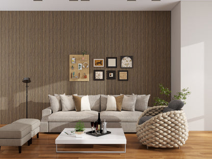 Akoestisch Paneel Premium Smoke 3-Zijdig Hout Fineer, productfoto 3