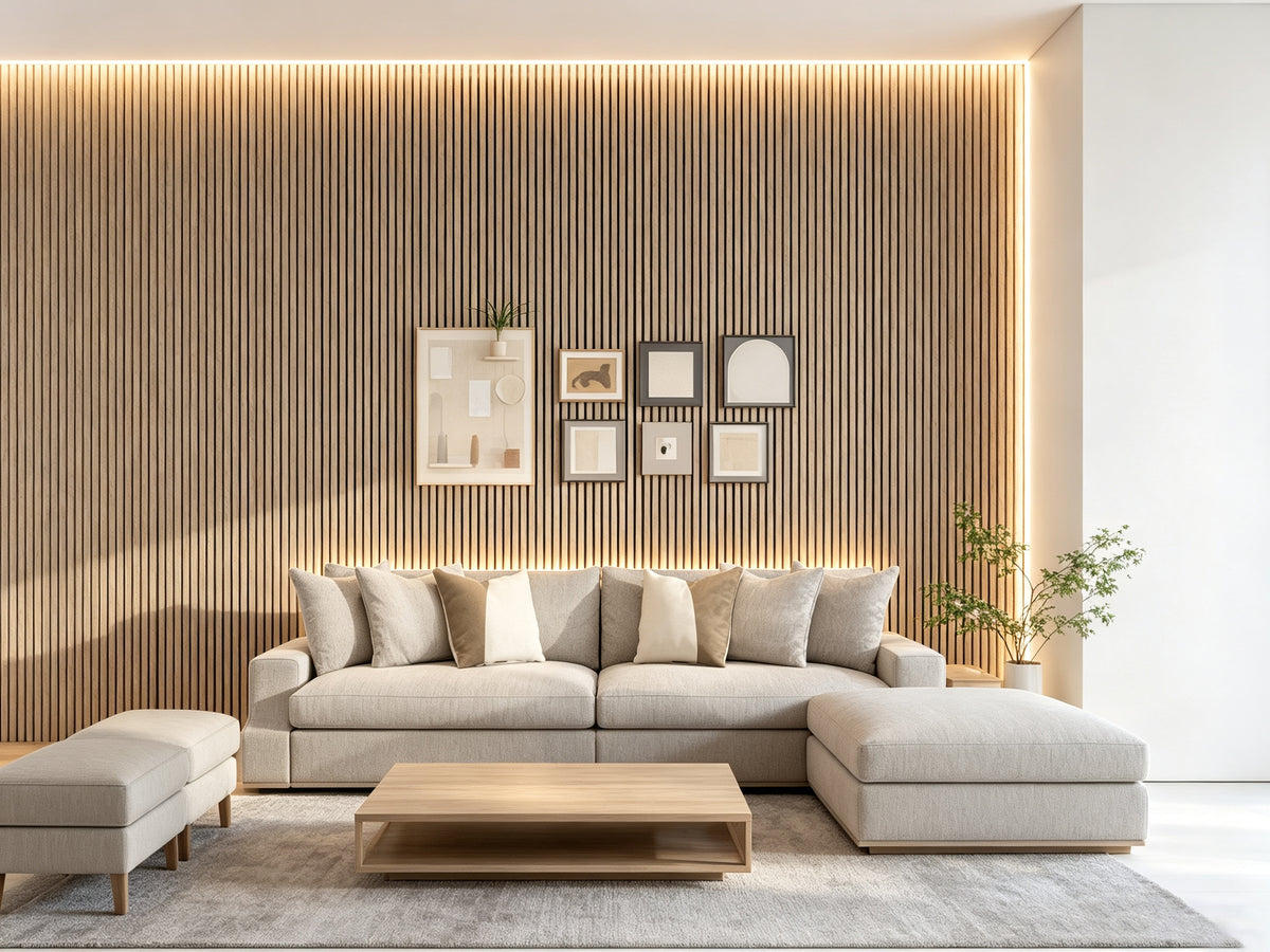 Akoestisch Paneel Premium Light Oak 3-Zijdig Hout Fineer, productfoto 3