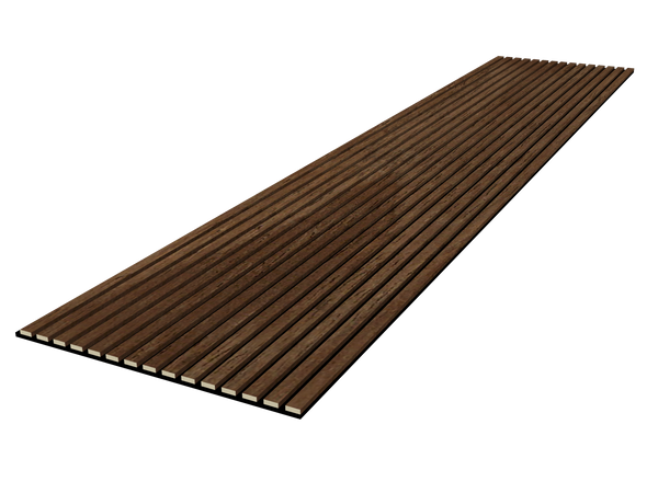 Akoestisch Paneel Premium Warm Walnut 3-Zijdig Hout Fineer