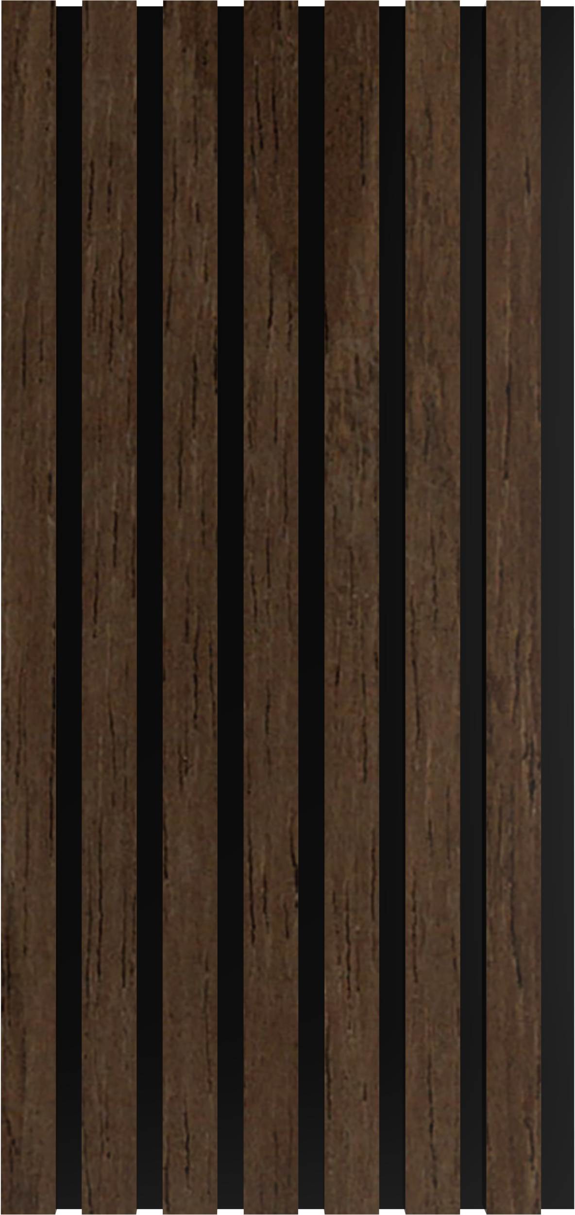 Akoestisch Paneel Premium Warm Walnut 3-Zijdig Hout Fineer, productfoto 2