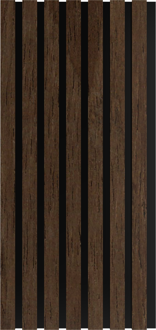 Akoestisch Paneel Premium Warm Walnut 3-Zijdig Hout Fineer, productfoto 2