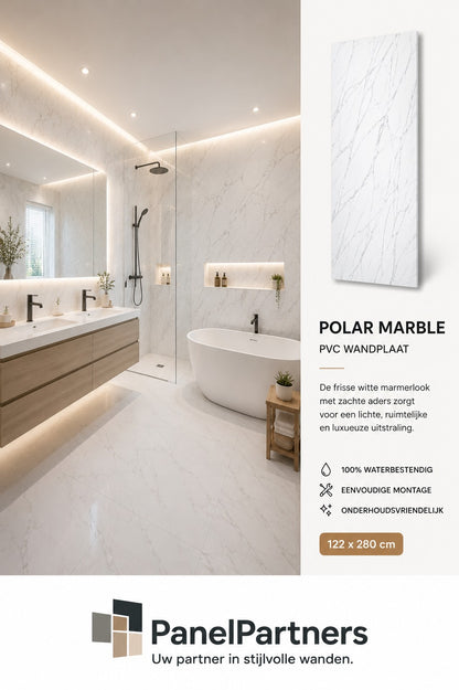 Polar Marble – SPC Wandpaneel 122x280 cm (3mm)